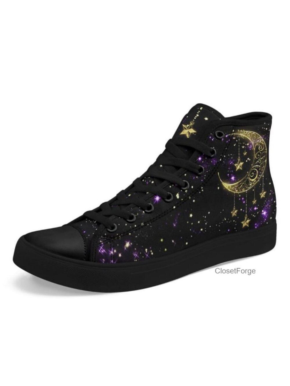High Top Canvas Sneakers Lightweight Flat Walking Shoes Lace Up